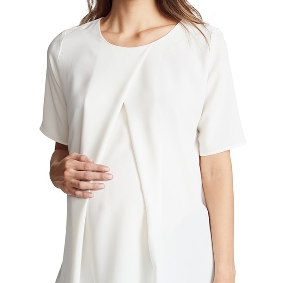 HATCH The Pullover White Blouse Size 1 - Picture 1 of 8